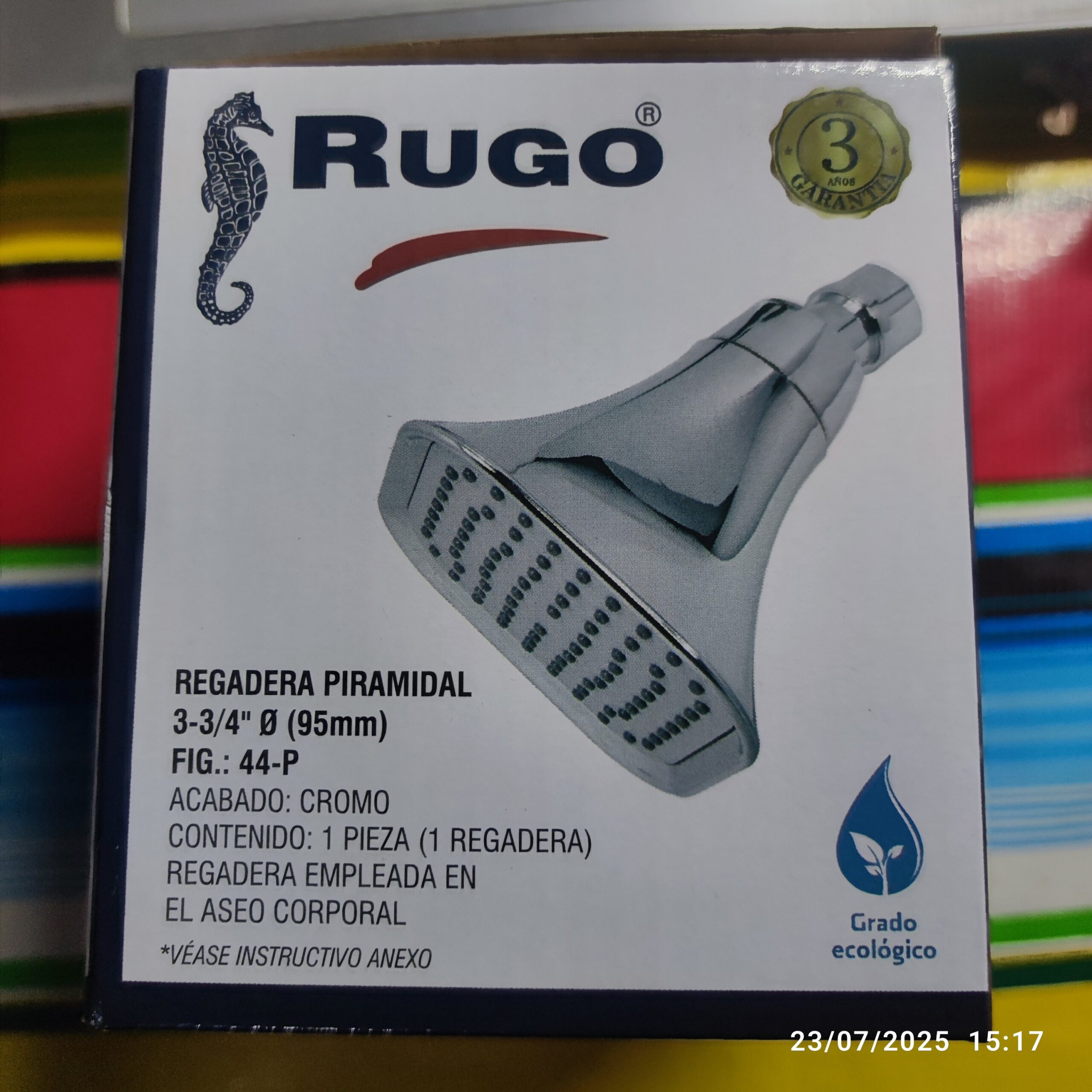 Regadera Piramidal 3 3/4 (95mm) Rugo Fig 44-P - Imagen 5
